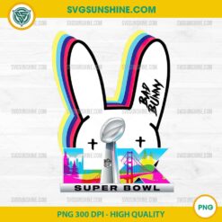 Bad Bunny Super Bowl LX 2026 PNG, Benito Bowl NFL Super Bowl PNG Digital Download, High Quality Transparent File