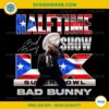 Bad Bunny Super Bowl LX Halftime Show PNG Funny NFL 2026 Football Design