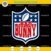 Bad Bunny Super Bowl SVG football design for Cricut