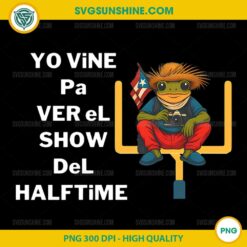 Benito Bowl 2026 PNG, Puerto Rican Frog Halftime Show PNG, High Quality Digital Download