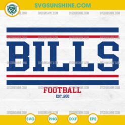 Buffalo Bills Football SVG, Bills Football Fan SVG, Game Day Buffalo Team SVG