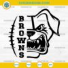 Cleveland Browns SVG, Browns Bulldog Football SVG, Dog Pound Fan Cut File