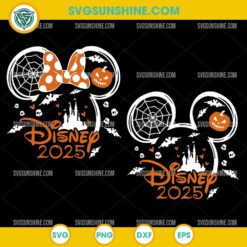 Disney Halloween 2025 Mickey Minnie Pumpkin Castle SVG