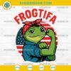 Frogtifa Portland Frog SVG Rosie the Riveter Feminist Meme Design for Cricut and Silhouette