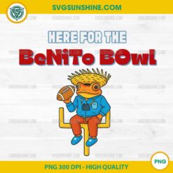 Funny Benito Bowl Frog PNG Digital Download, Bad Bunny Benito Bowl PNG, Football Frog Clipart