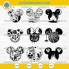 Halloween Mouse SVG Bundle, Mickey Minnie Halloween SVG, Spooky Mouse Ears Cut Files