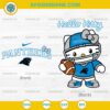 Hello Kitty Carolina Panthers SVG PNG DXF EPS Cute NFL Football Cut File
