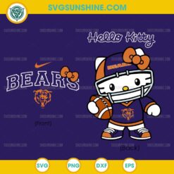 Exclusive Hello Kitty Chicago Bears SVG PNG DXF EPS &ndash; Cute NFL Football Cut File