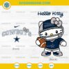 Hello Kitty Dallas Cowboys SVG PNG DXF EPS Cute NFL Football Cut File