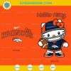 Hello Kitty Denver Broncos SVG PNG DXF EPS Premium NFL Football Cut File