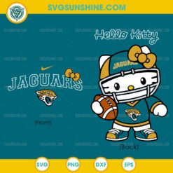 Hello Kitty Jacksonville Jaguars SVG PNG DXF EPS Premium NFL Football Cut File