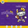 Hello Kitty Minnesota Vikings SVG PNG DXF EPS Cute NFL Football Cut File