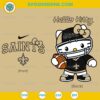 Hello Kitty New Orleans Saints SVG PNG DXF EPS Cute NFL Football Cut File