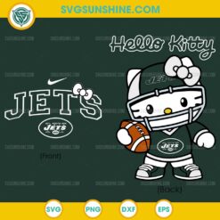 Hello Kitty New York Jets SVG PNG DXF EPS Cute NFL Football Cut File