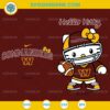 Hello Kitty Washington Commanders SVG PNG DXF EPS Cute NFL Football Cut File