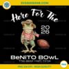Here For The Benito Bowl 2026 PNG, Bad Bunny Frog Football PNG Digital Download, Puerto Rican Culture Art