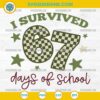 I Survived 67 Days of School Students SVG End of School Year Design for Cricut and Silhouette