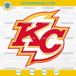Kansas City Chiefs Logo SVG, KC Football Fan SVG, Red and Gold Team Cut File