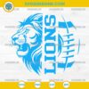 Lions Football SVG, Detroit Lions Mascot SVG, Football Team Spirit Cut File