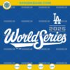 Los Angeles Dodgers World Series 2025 SVG design for Cricut and Silhouette users