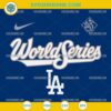 Los Angeles Dodgers World Series 2025 SVG, LA Baseball Championship Digital Design, Dodgers SVG File