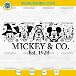 Mickey and Friends Halloween SVG Disney Cut File