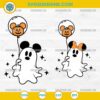 Mickey Minnie Mouse Ghost SVG, Halloween Pumpkin Balloon SVG, Kawaii Ghost Cut File