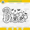 Mickey Pumpkin Boo SVG, Disney Halloween Boo Cut File