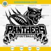 Panthers Football SVG, Carolina Panthers Fan SVG, Wildcat Team Claw Cut File