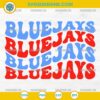 Retro Blue Jays SVG design for Cricut and Silhouette