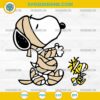 Snoopy Mummy SVG, Cute Halloween Peanuts SVG, Snoopy and Woodstock Cut File