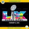 Super Bowl LX 2026 PNG, NFL Super Bowl 2026 Logo PNG Digital Download, High Quality Transparent File