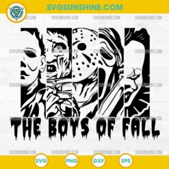 The Boys of Fall SVG, Horror Movie Characters SVG, Halloween Slasher SVG Cut File