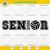 Volleyball Senior 2026 SVG for graduation sports crafts