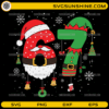 6 7 Christmas SVG Santa and Elf 67 meme holiday design