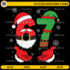 6 7 Couple Christmas SVG Santa and Elf Six Seven meme design
