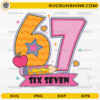 67 Six Seven SVG cute colorful teacher school design
