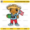 Bad Bunny Frog SVG, Puerto Rico Flag Cute Frog Digital Design