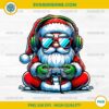 Christmas Gamer Santa PNG, Cool Video Game Santa Claus Graphic Design for Boys