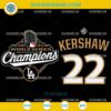 Clayton Kershaw 2025 World Series Champions SVG Bundle