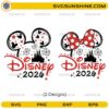 Disney 2026 SVG Bundle with mouse-ear designs, castle silhouette, and fireworks