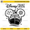 Disney Cruise 2026 SVG with cruise ship silhouette and mouse-ear outline