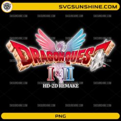 Dragon Quest I & II HD-2D Remake Logo PNG emblem clipart