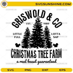 Griswold and Co Christmas Tree Farm SVG PNG DXF EPS