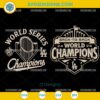 LA Dodgers Back To Back 2024 2025 SVG, Los Angeles Dodgers World Series 2025 Champions SVG