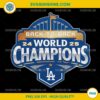 Los Angeles Dodgers Back 2 Back 2024 2025 Champions PNG, LA Dodgers World Series Victory 2025 Digital Design