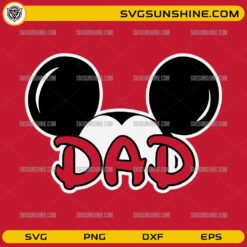 Mickey Dad SVG PNG DXF EPS