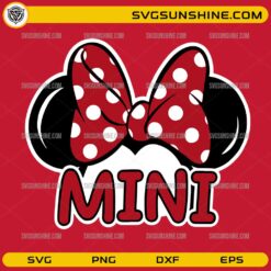 Minnie Mini SVG PNG DXF EPS