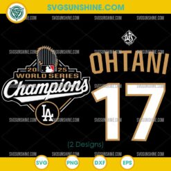 Shohei Ohtani 2025 World Series Champions SVG Bundle