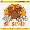 Six Seven Turkey SVG funny dabbing turkey Thanksgiving design